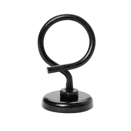 Winnie Industries 3/4in. MAGNETIC BRIDLE RING, SHORT STEM STANDOFF, BLACK, 26 LB MAGNET, 100PK WBR075MAGBK